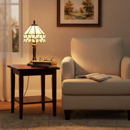 Lámpara de mesa LED estilo barroco antiguo